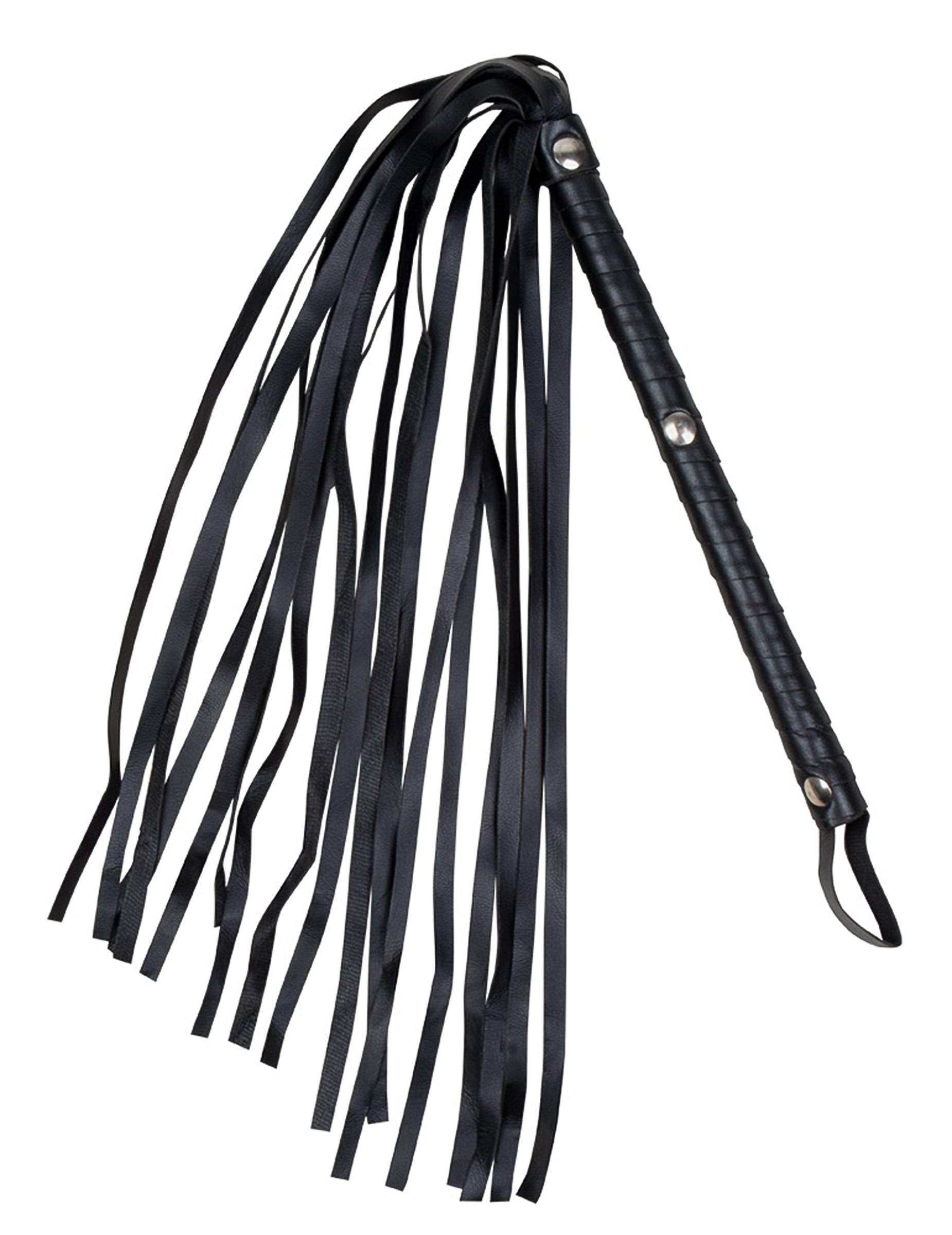Fouet imitation cuir pour adulte noir