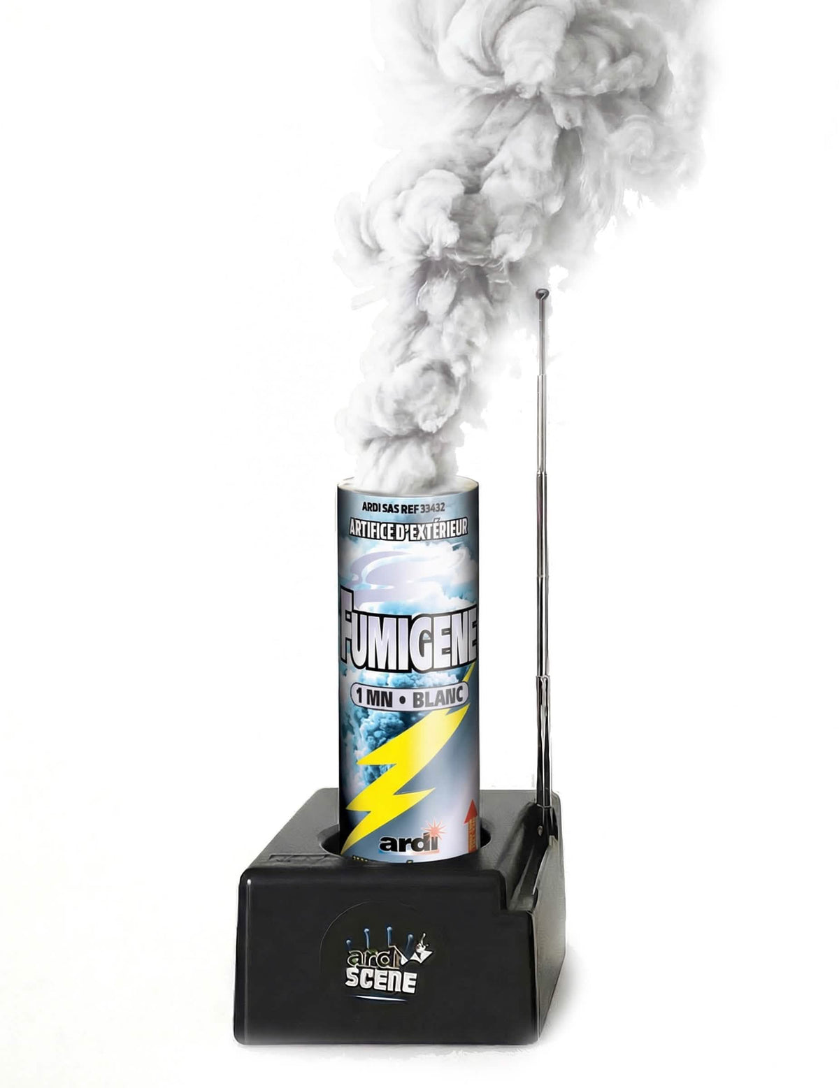 Fumigène à allumage électrique pour spectacle blanc 1 minute