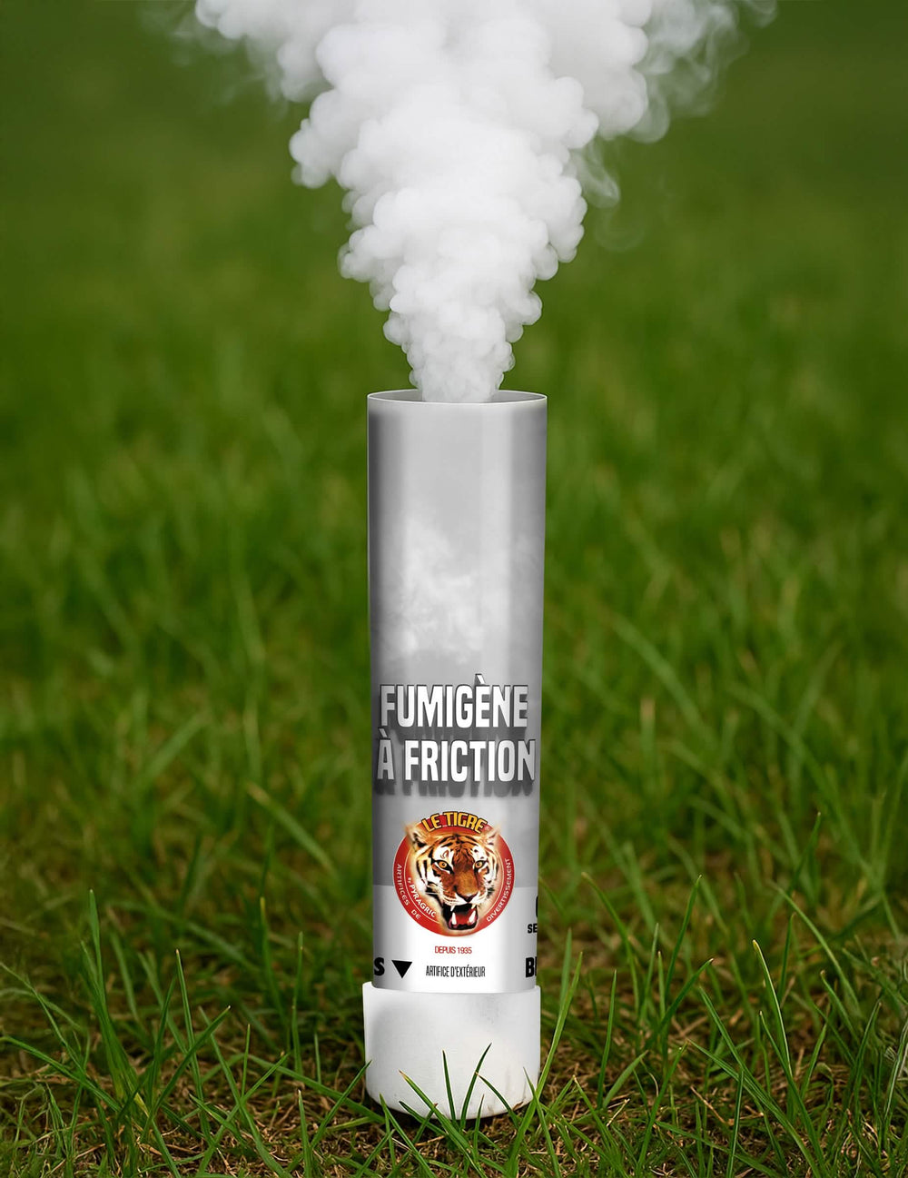 Fumigène à friction pour extérieur blanc 1 minute