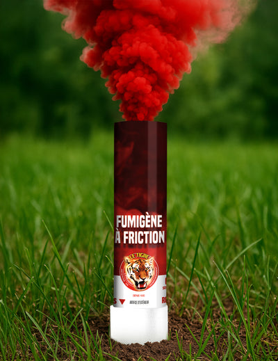 Fumigène à friction pour adulte rouge 1 minute