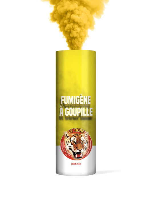 Effet de fumée jaune du fumigène à goupille jaune 1 minute