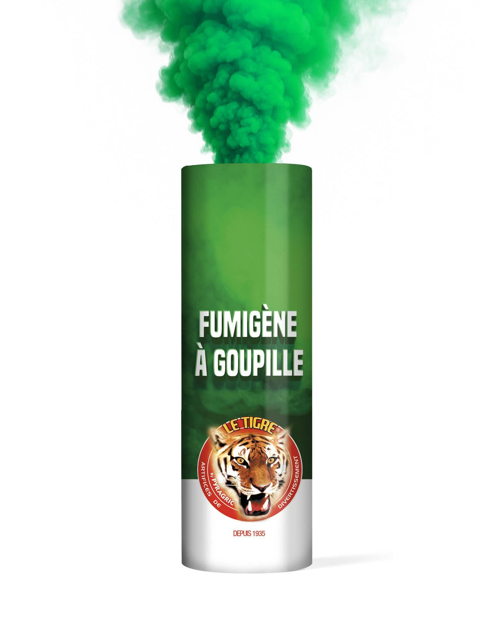 Effet de fumée verte du fumigène à goupille pour fête