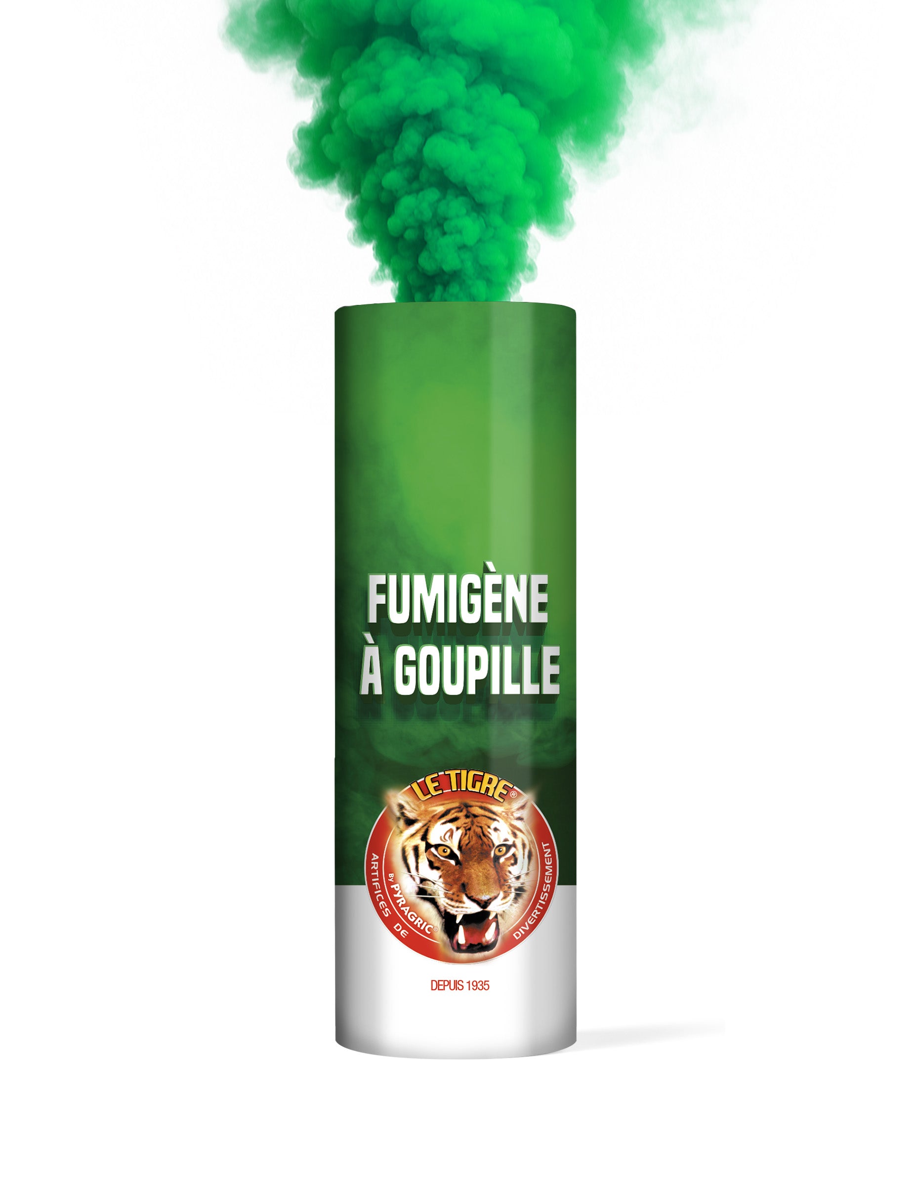Effet de fumée verte du fumigène à goupille pour fête