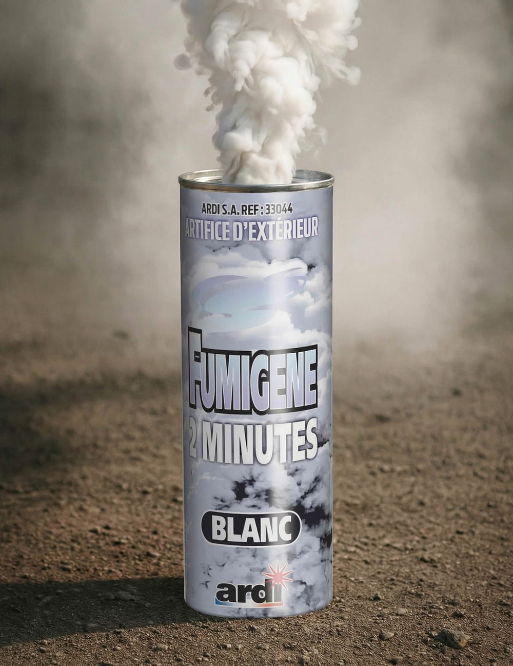 Fumigène en pot blanc 2 minutes