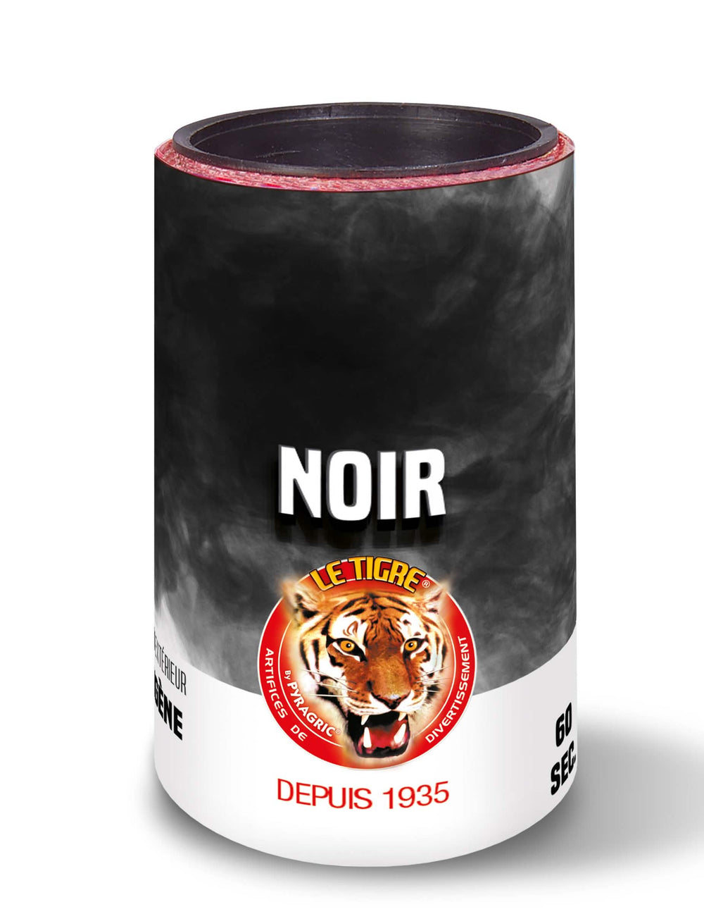 Fumigène en pot pour fête noir 45 secondes
