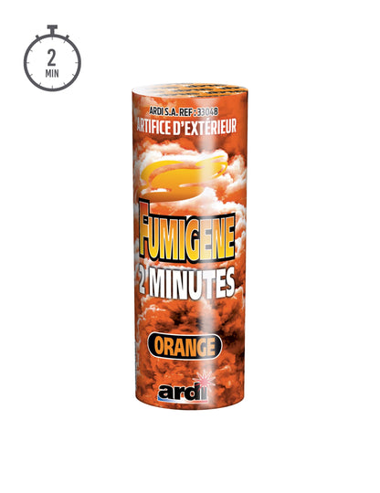 Vue de face du packaging du fumigène en pot 2 minutes pour extérieur