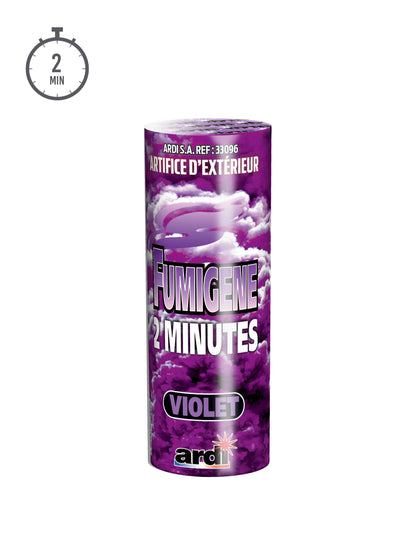 Vue de face du packaging du fumigène en pot 2 minutes