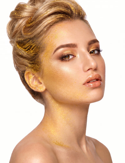 Gel pailleté or