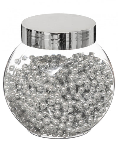 Guirlande de perles décoration de table pour fête argentées