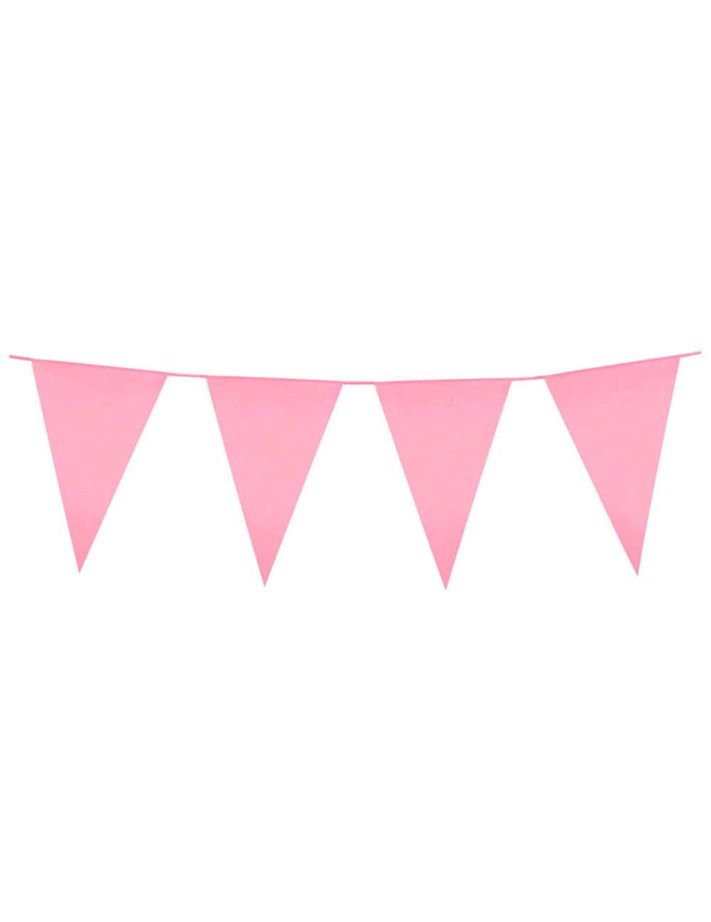 Guirlande à fanions pour fête rose de 10m