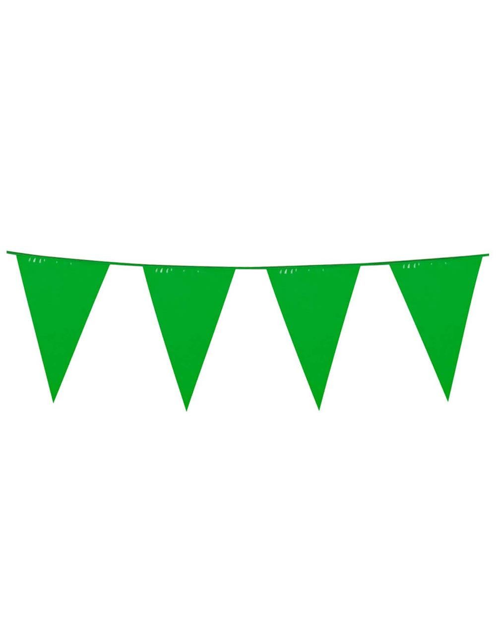 Guirlande à fanions verts pour fête couleur verte
