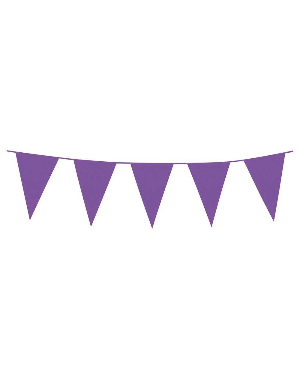 Guirlande à mini fanions violette