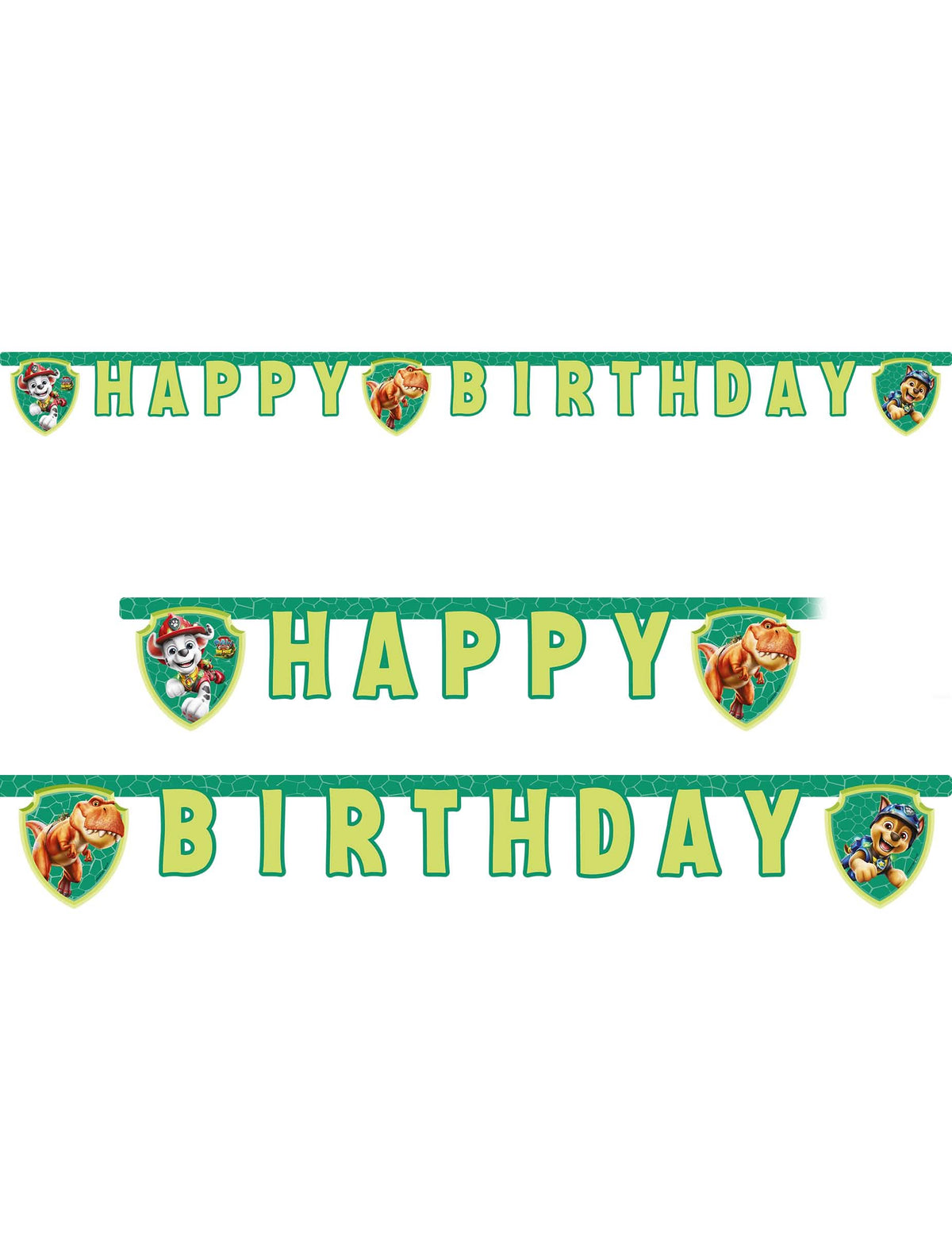 Gelede slinger Happy Birthday Paw Patrol™ Dino movie 200 cm
