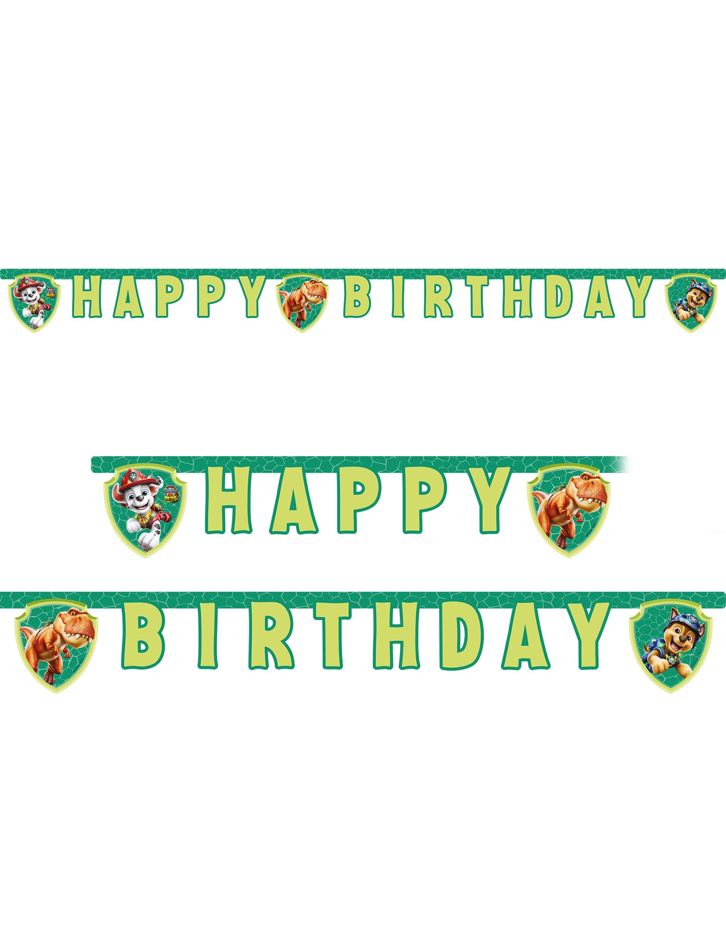 Gelede slinger Happy Birthday Paw Patrol™ Dino movie 200 cm