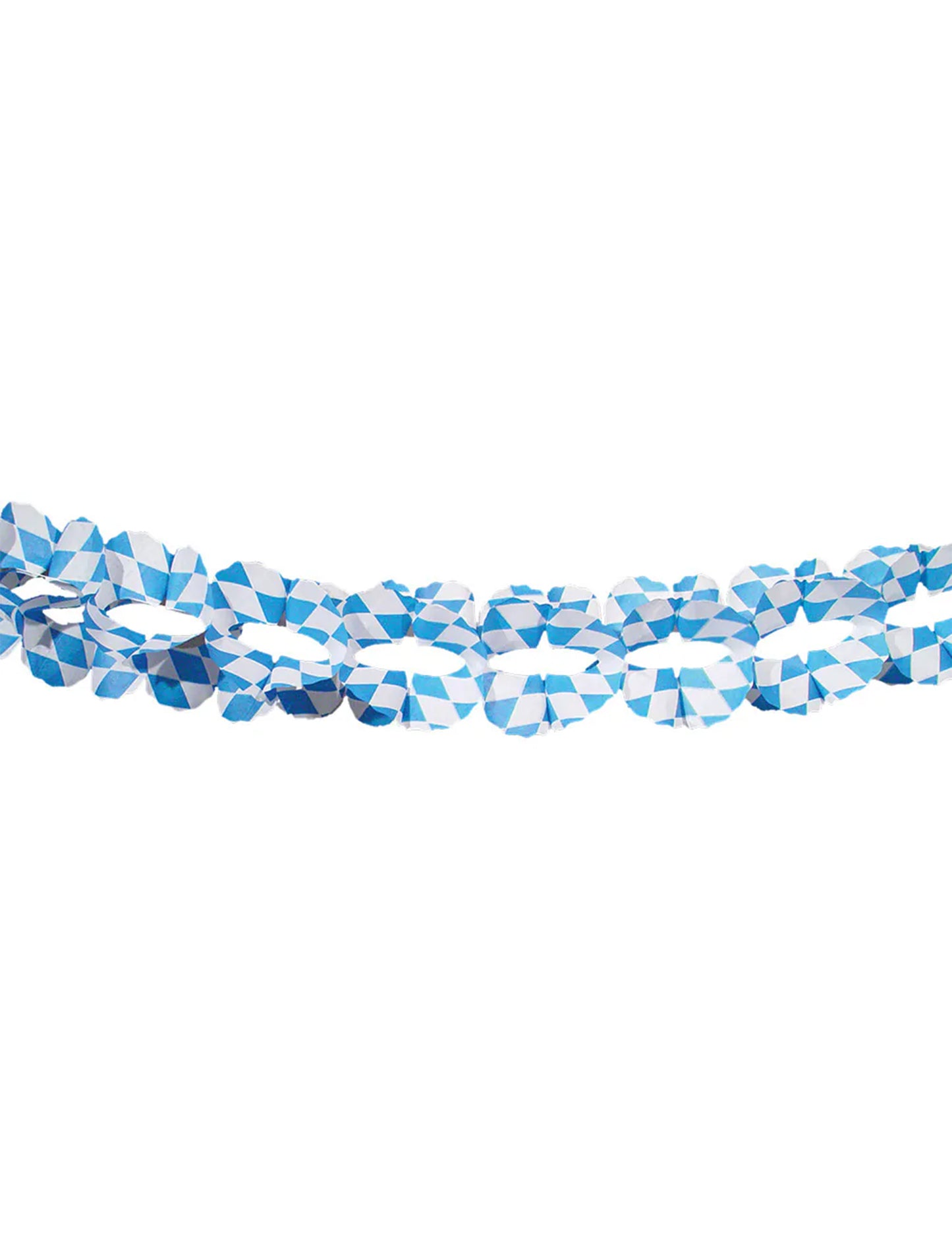 Guirlande bleue et blanche Fête de la bière