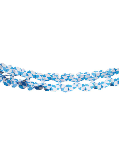 Guirlande bleue et blanche Fête de la bière