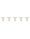 Guirlande de fanions shabby fleurs liberty pour fête multicolore pastel