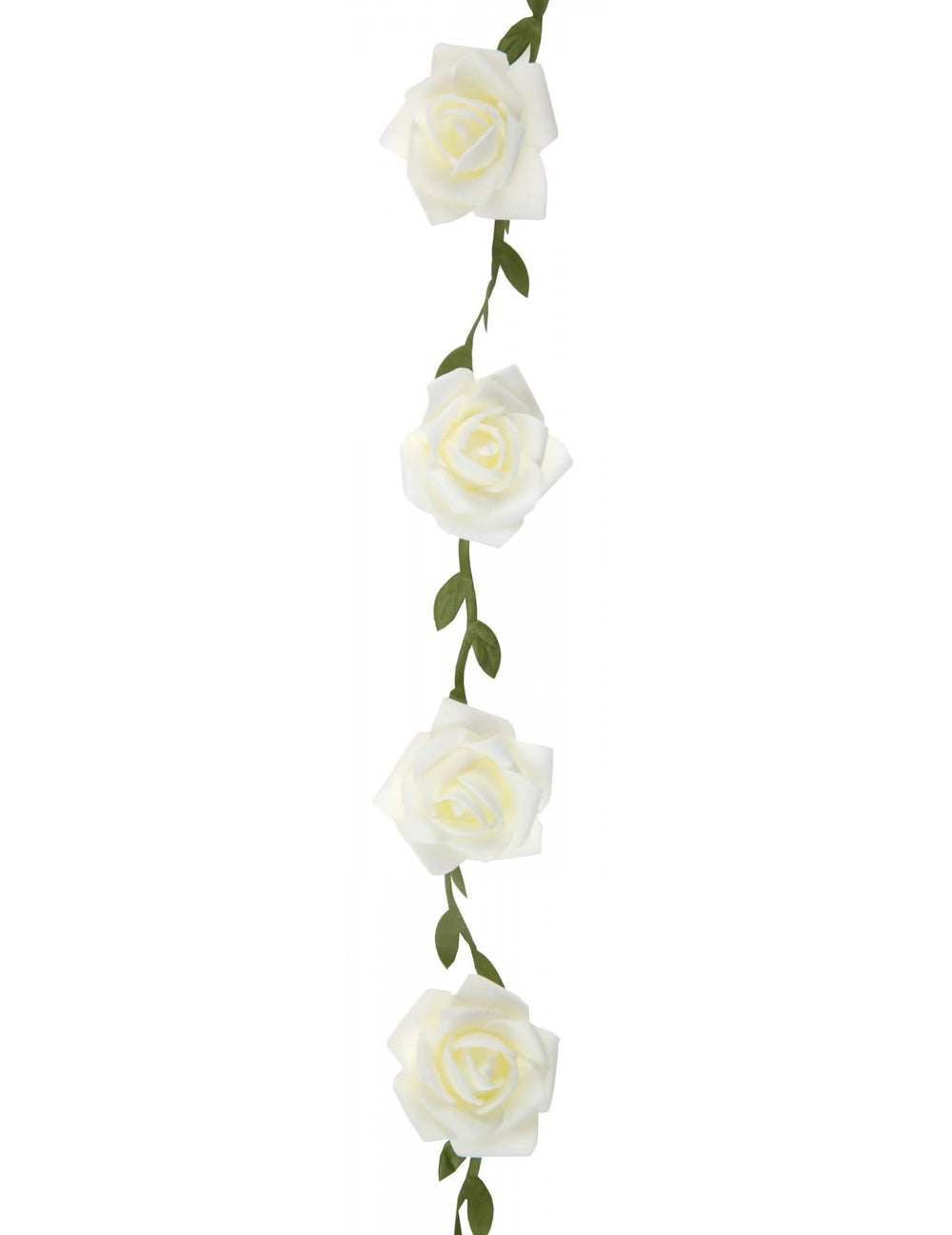 Witte rozen slinger voor bruiloftsdecoratie