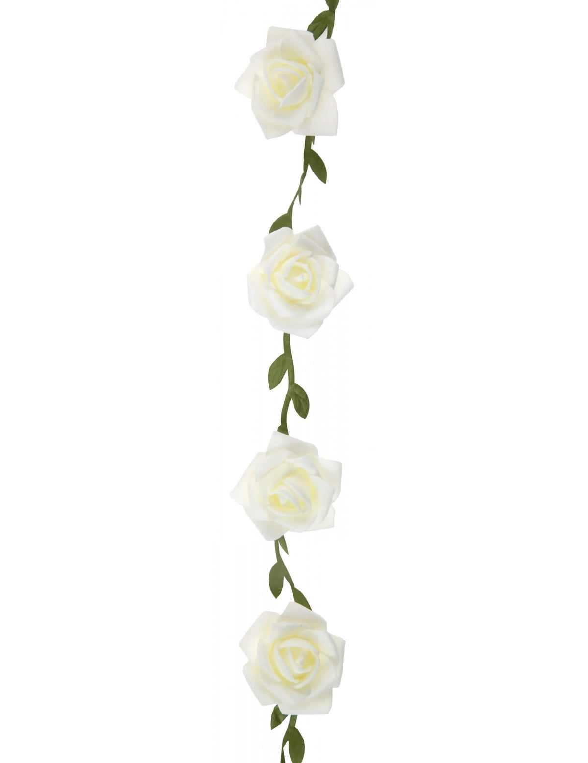 Witte rozen slinger voor bruiloftsdecoratie