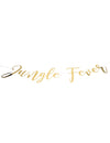 Guirlande en carton jungle fever pour anniversaire tropical dorée