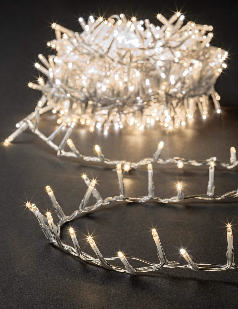 Guirlande lumineuse pour extérieur blanc chaud avec 500 led et 8 effets