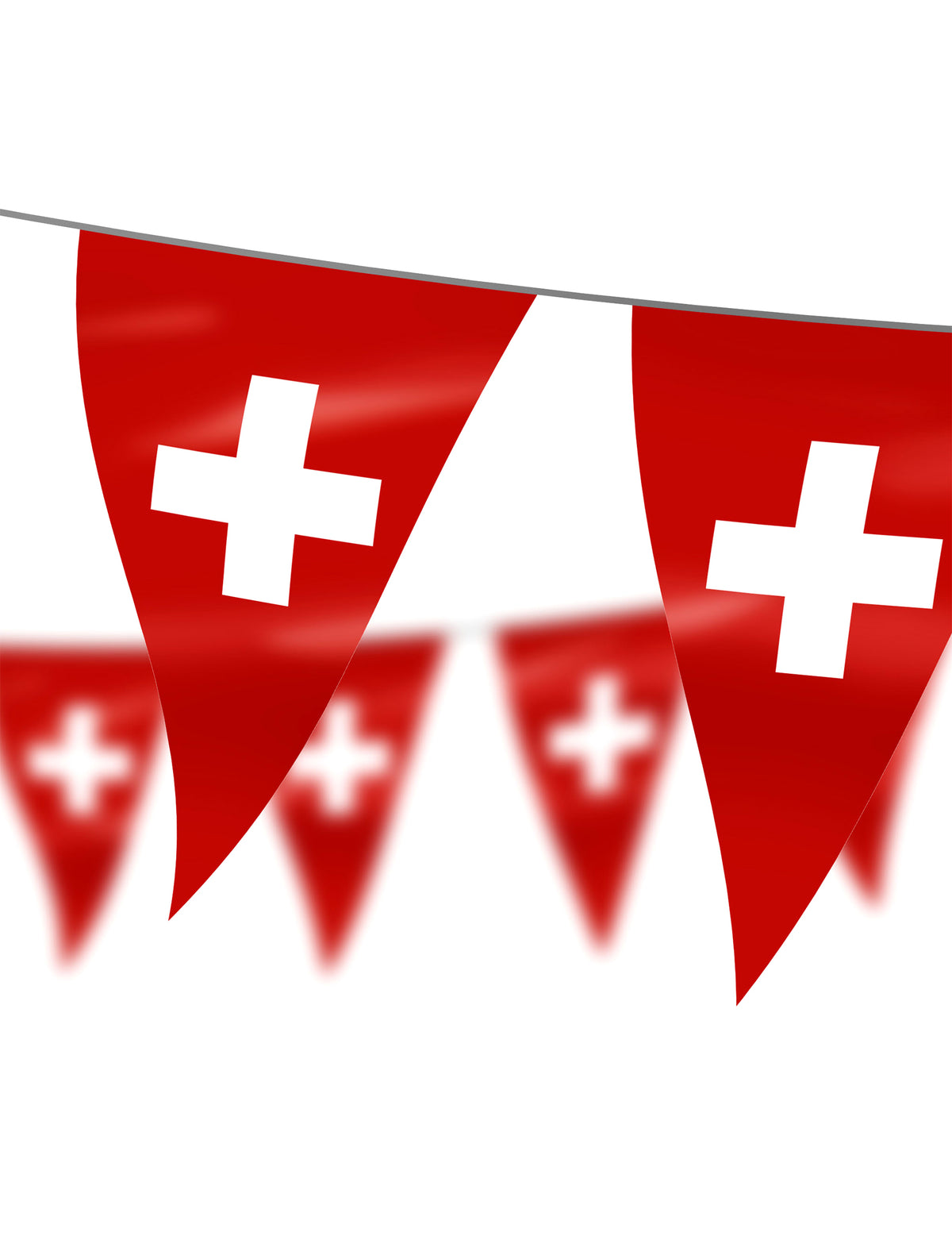 Vlaggenlijn Zwitserse vlag 5 m