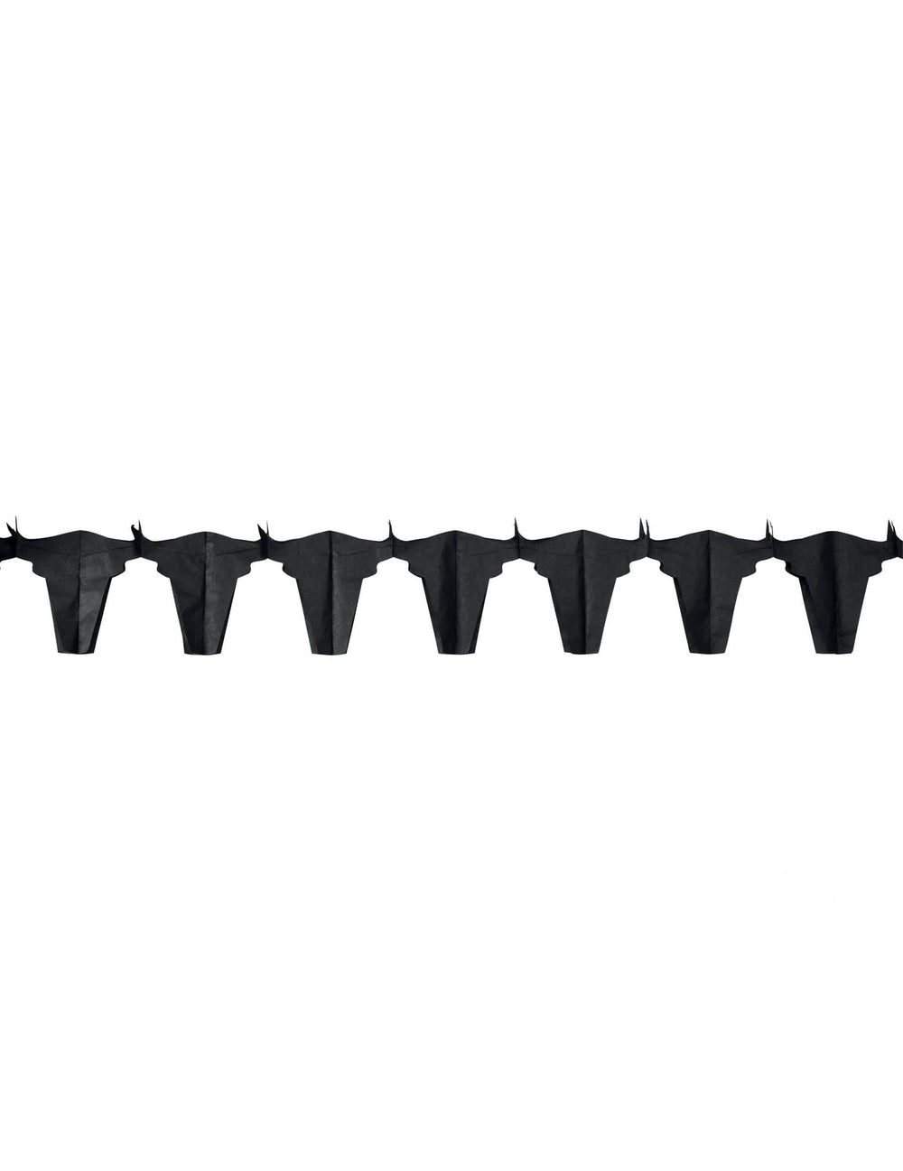 Guirlande taureau pour fête noir en papier ignifugé