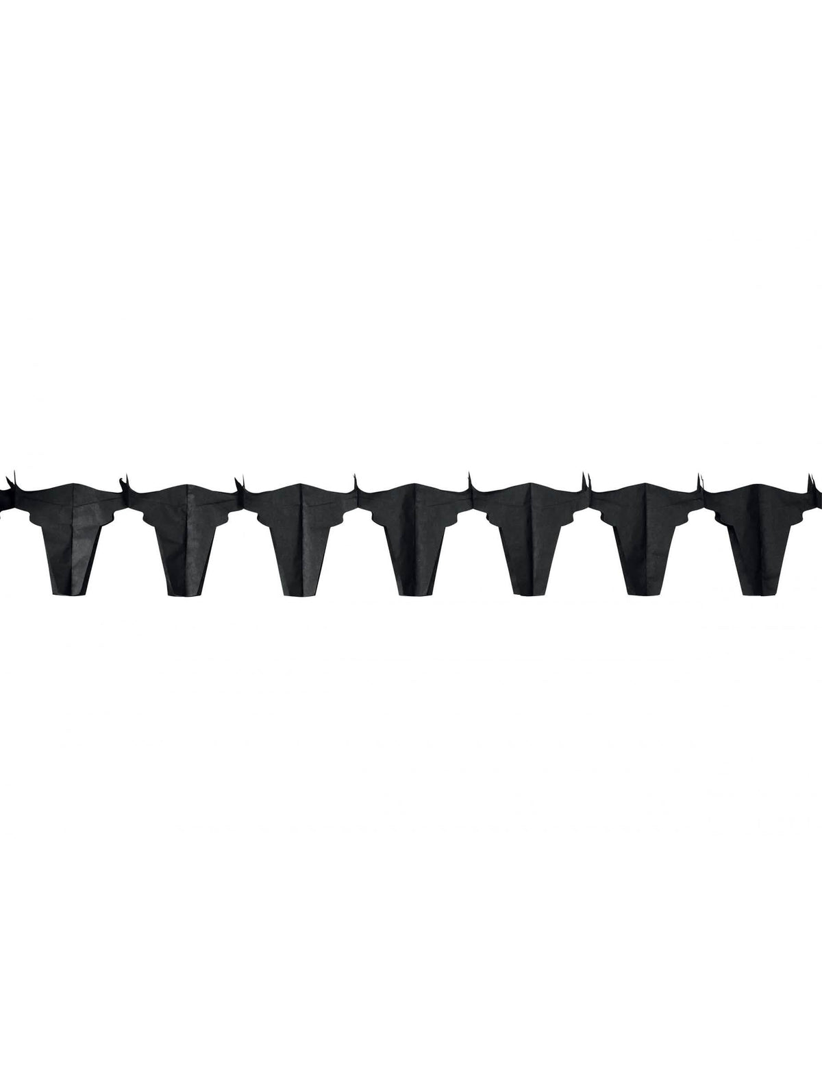 Guirlande taureau pour fête noir en papier ignifugé