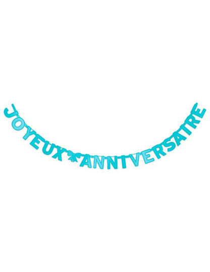 Guirlande Joyeux Anniversaire bleue