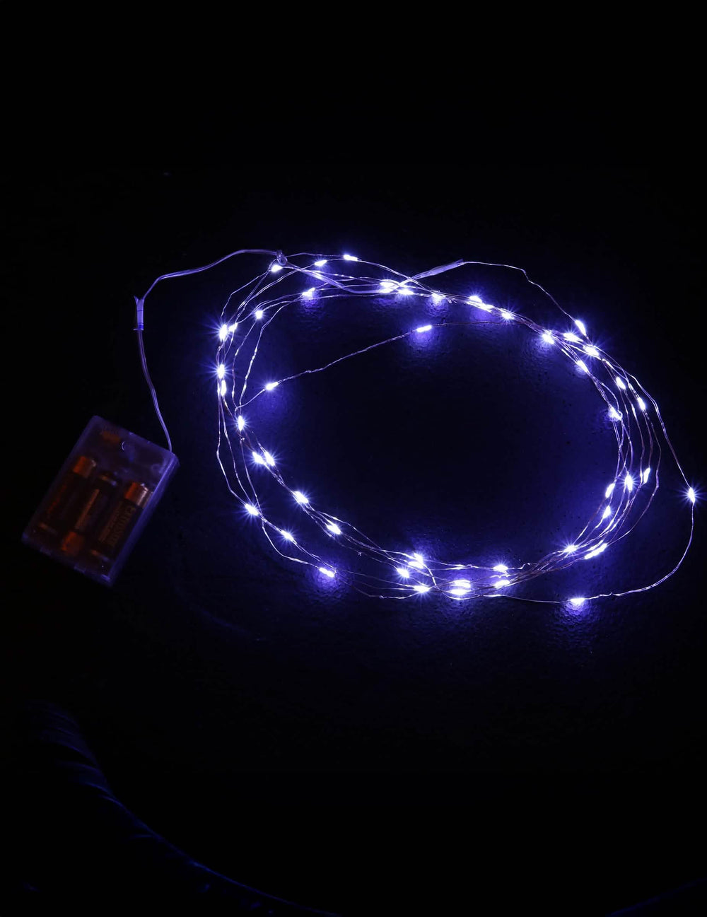 Guirlande lumineuse pour décoration blanche à piles