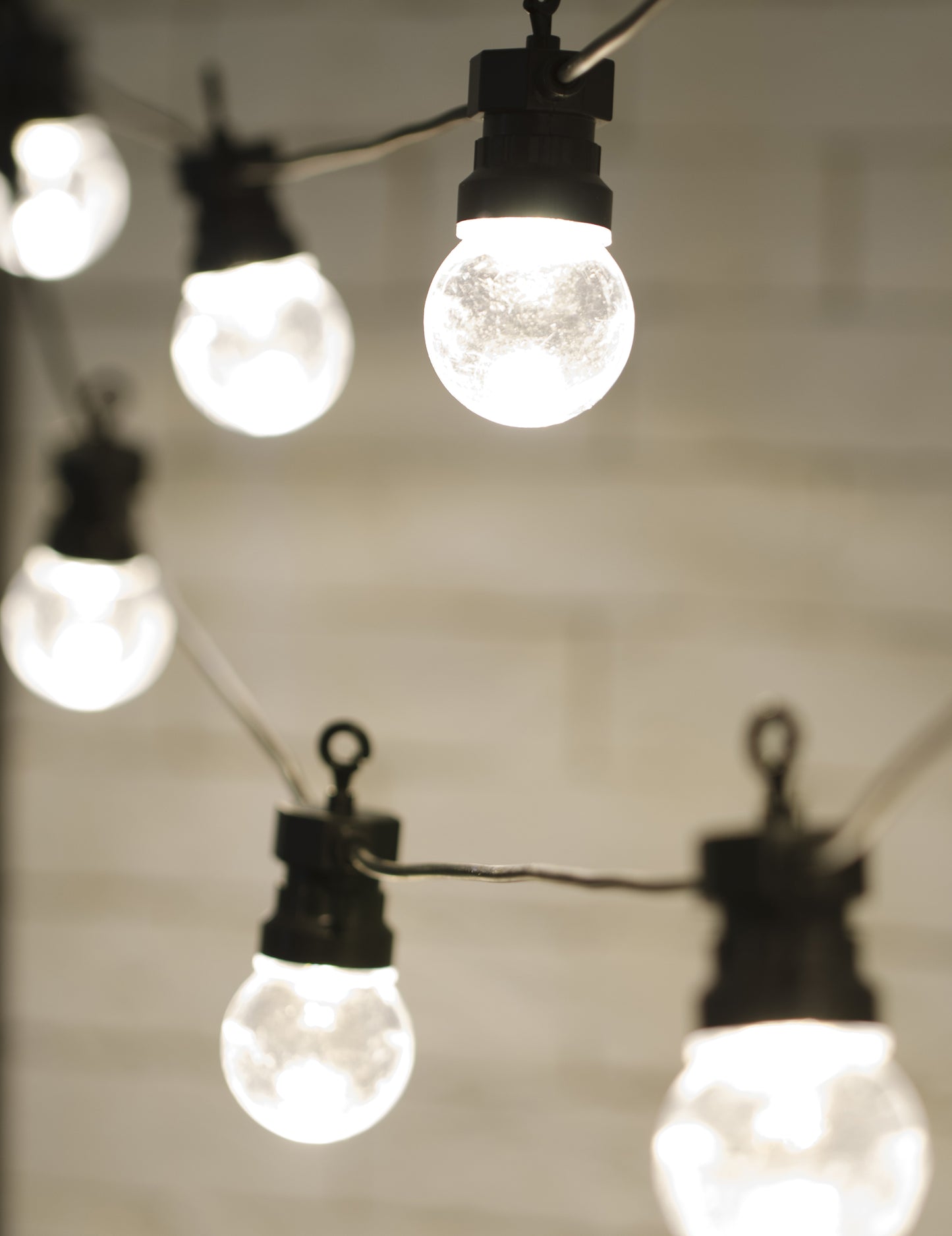 Guinguette lichtsnoer zwart met LED 5 m