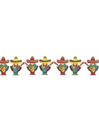 Guirlande mariachi mexique pour décoration de fête multicolore
