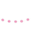Guirlande boules alvéolées pour fête rose clair