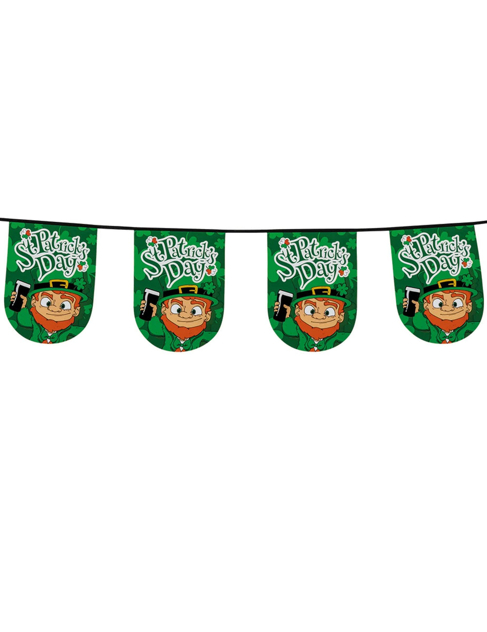 Guirlande st patrick's day voor groen feest met leprechaunmotief