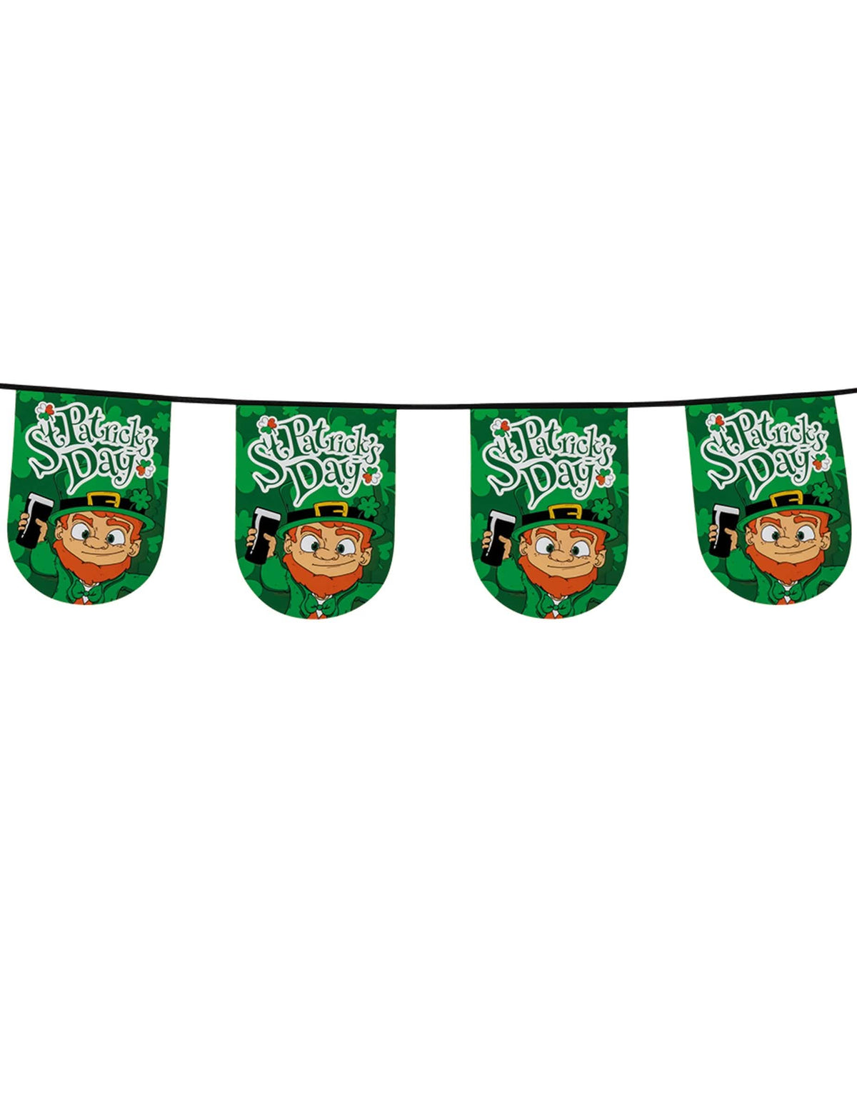 Guirlande st patrick's day voor groen feest met leprechaunmotief