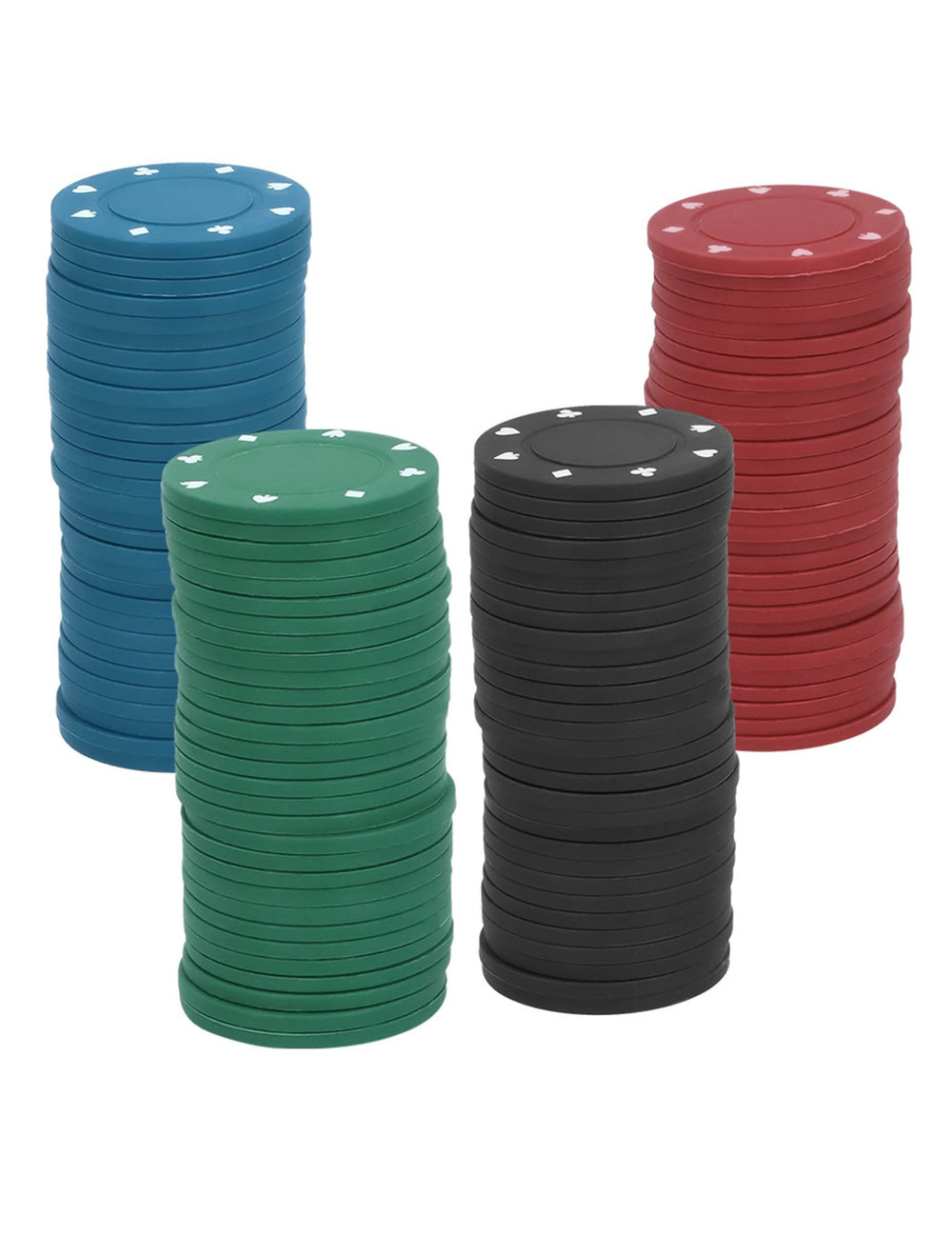 Détail des piles de jetons du jeu d'apéro drinking poker