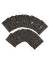 Jeu de 20 cartes oracle divinatoire Cosmic Spirit en papier noir et or 8 x 11 cm