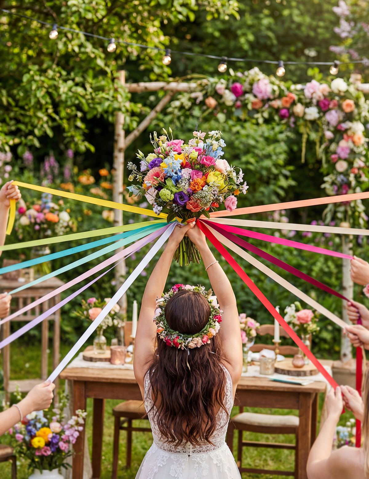 Jeu des rubans pour mariage
