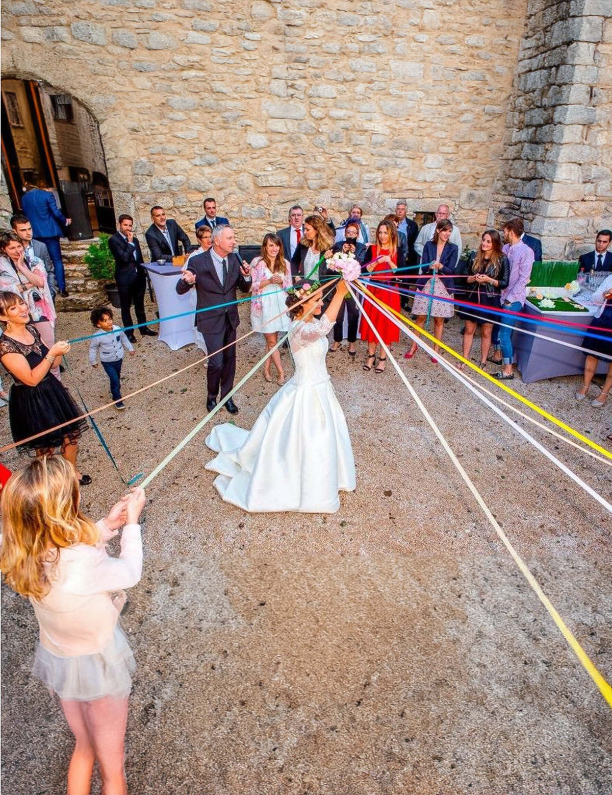 Jeu des rubans pour mariage