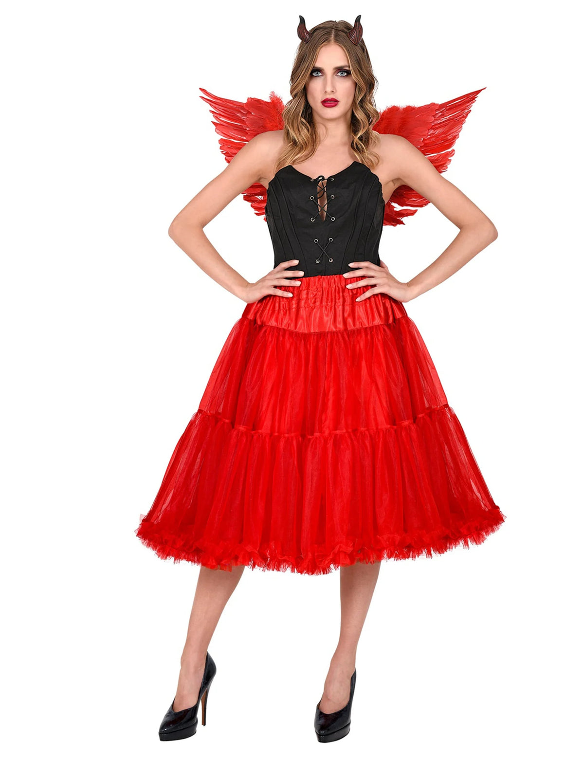 Jupon en tulle rouge pour femme 65 cm