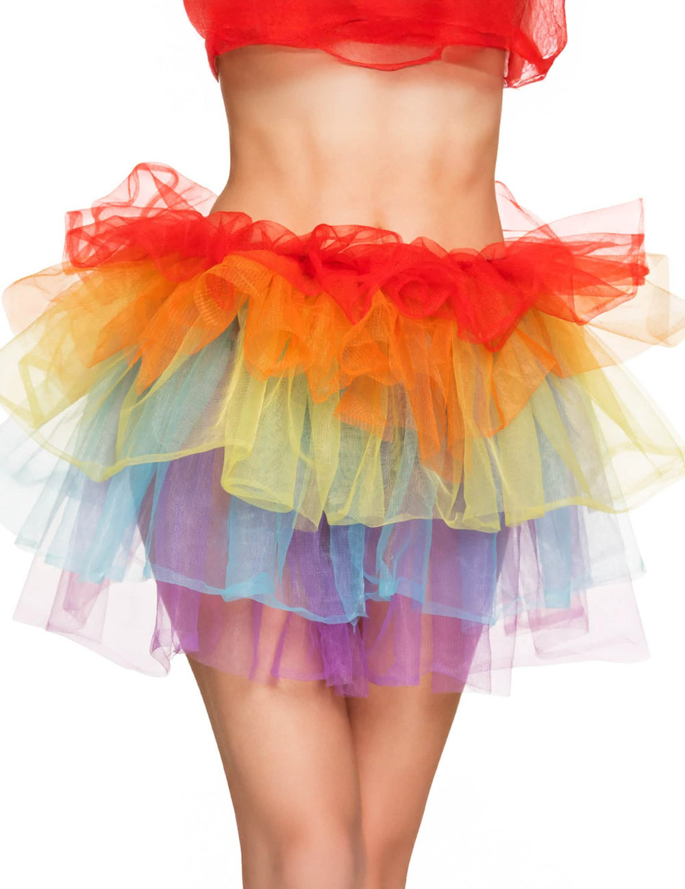 multicolor onderrok voor dames regenboog van tule