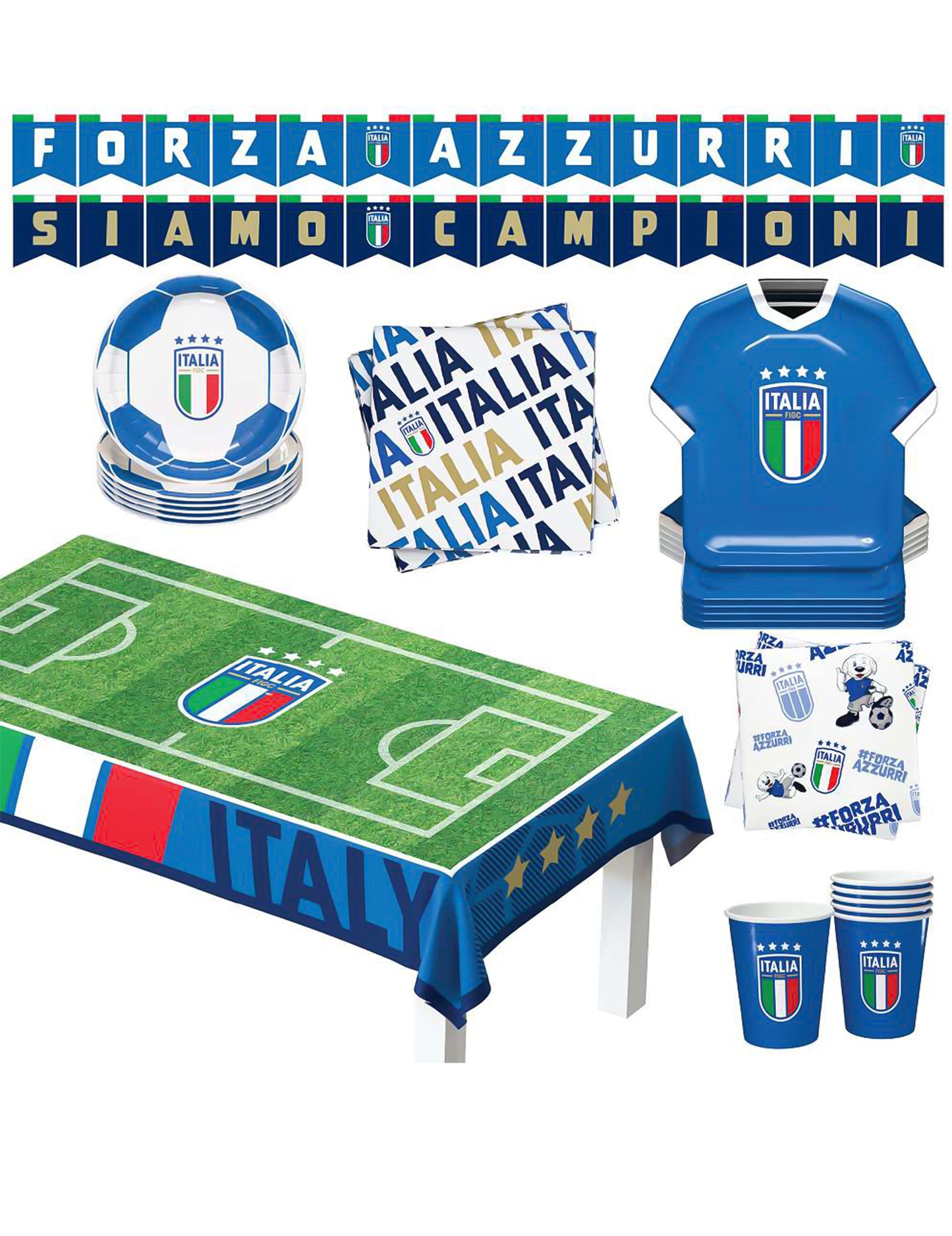Verjaardagsset Italiaanse voetbalbond 44-delig