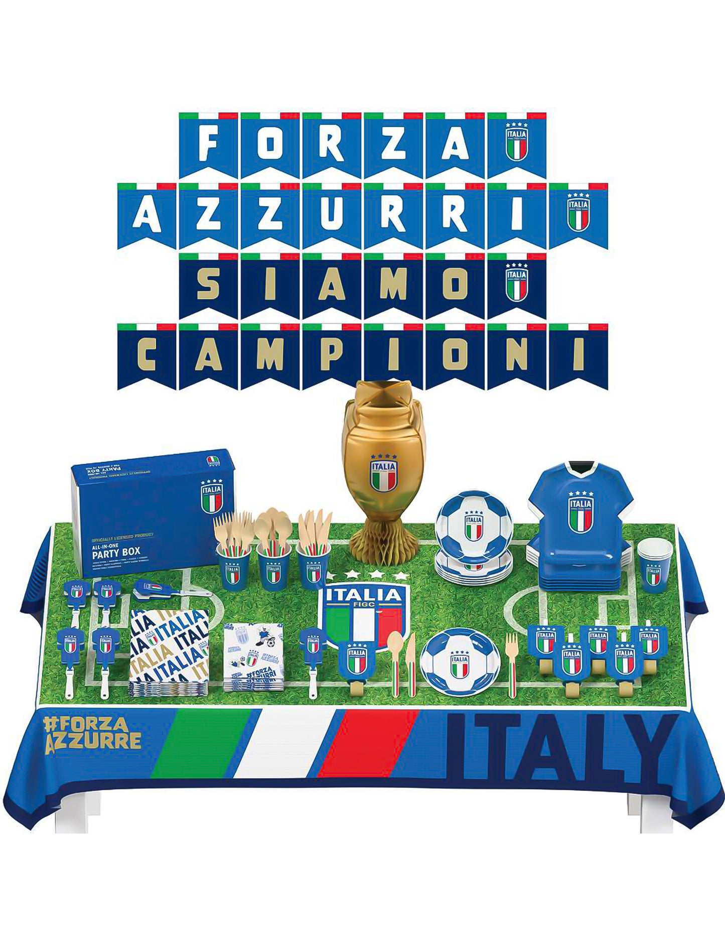 Italiaans elftal verjaardagsset 75-delig