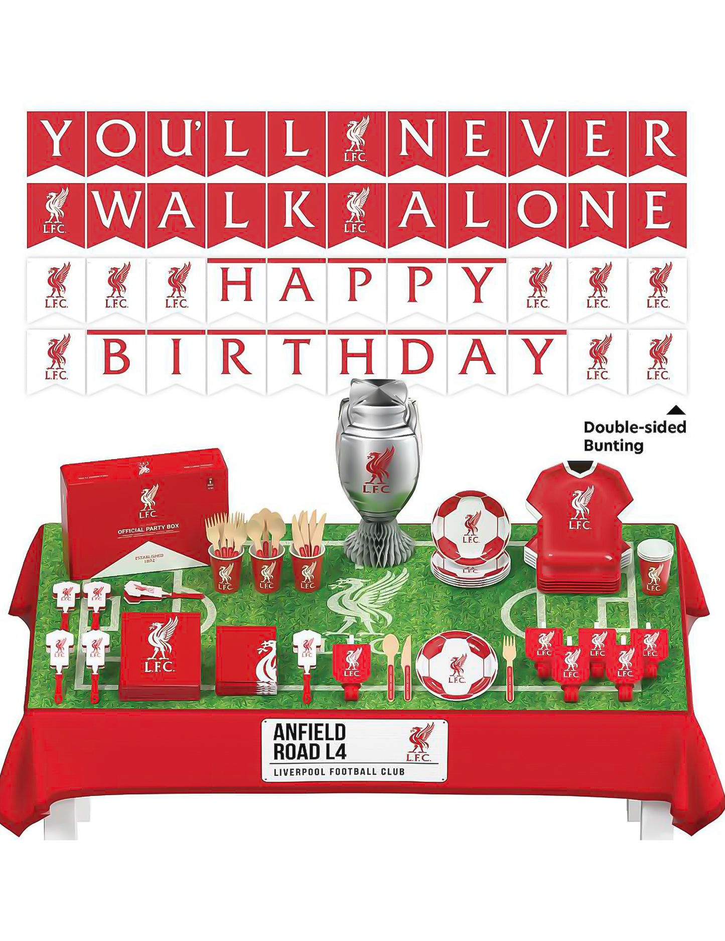 Liverpool Football Club verjaardagsset 75-delig