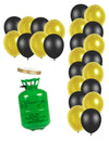 Heliumflesset 24 ballonnen zwart-goud