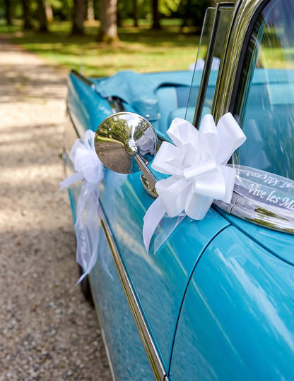 Kit de décoration voiture luxe pour mariage