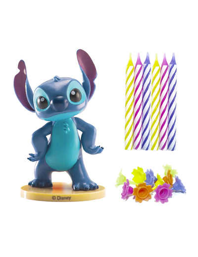 Kit de figurines en PVC Stitch™ avec bougies