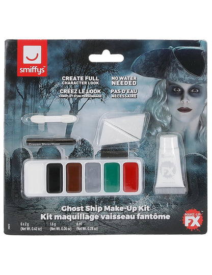 Vue du packaging complet du kit maquillage pirate des mers