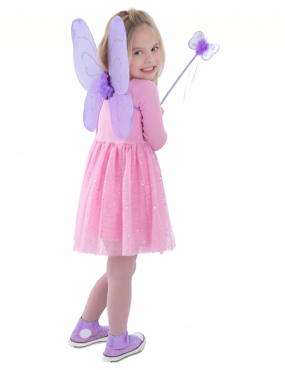Kit papillon violet fille