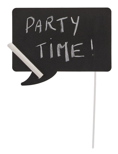 Inscription Party Time et craie sur une bulle du kit photobooth bulles personnalisables